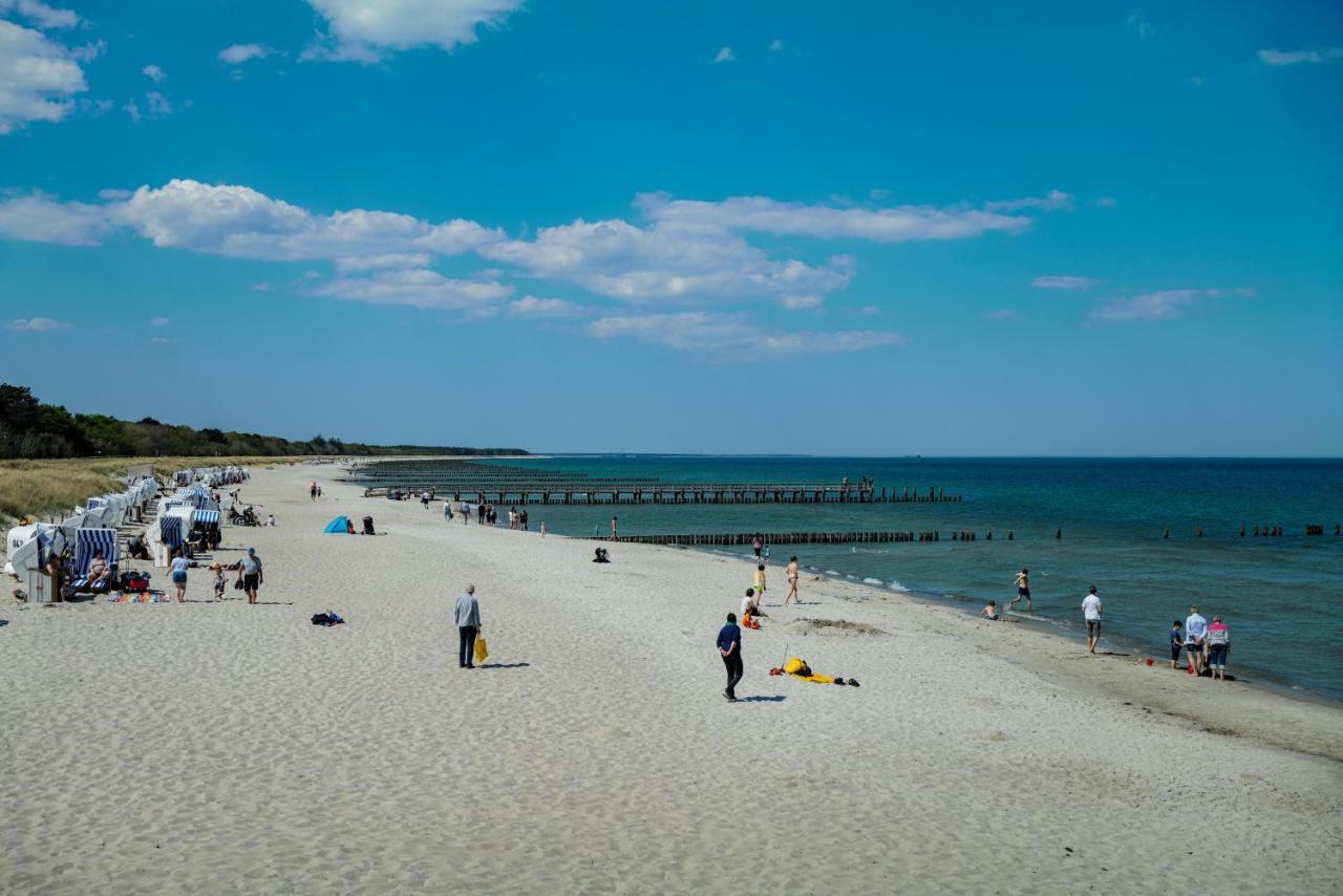 Ferienwohnungen Meerfarbig Zingst - Haustierfrei -Terrasse Mit Strandkorb Oder Balkon - E-Ladesaeule - Parkplatz - Wlan - Fahrradschuppen - Waschtrockner - Ruhig Und Zentral - Nichtraucher 외부 사진